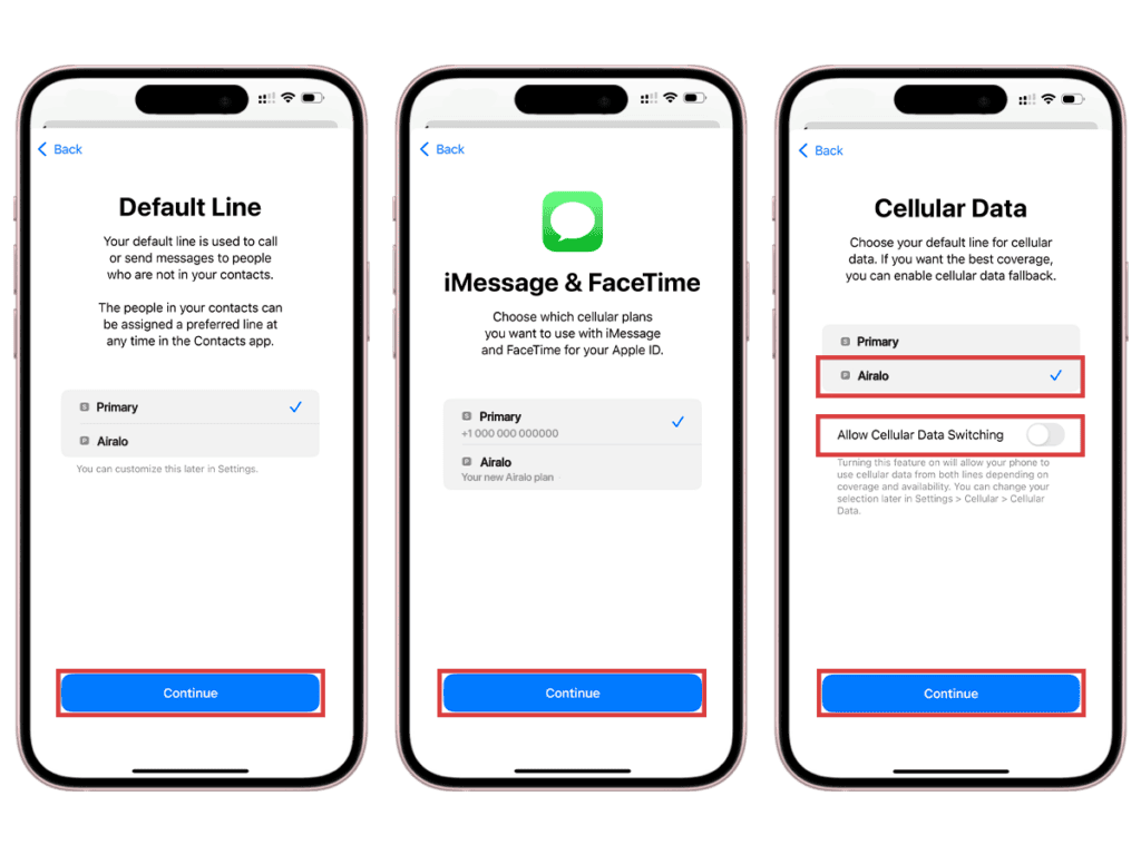 Airalo eSIM kiezen primaire secundaire SIM